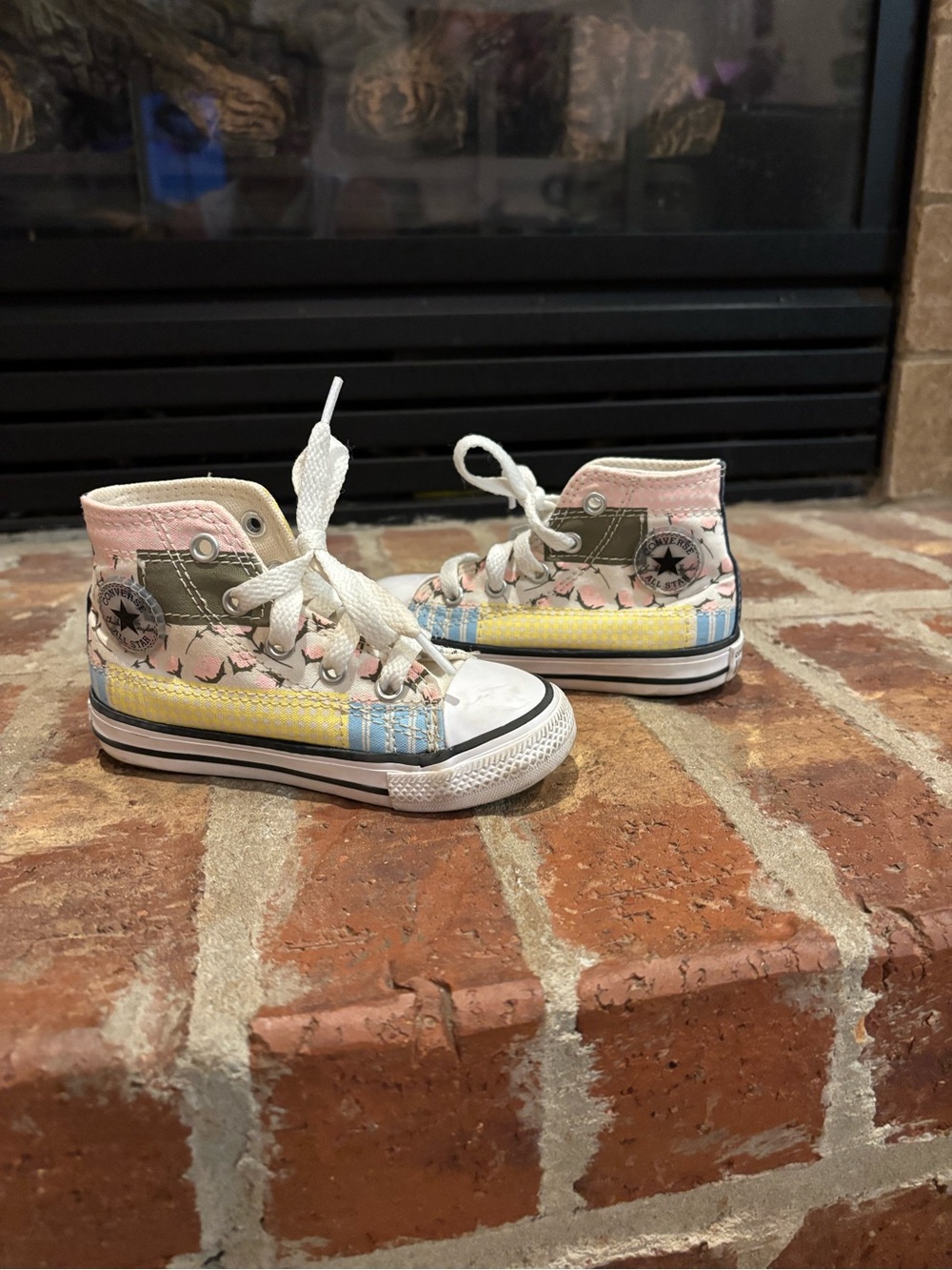Converse Kids High-Top Shoes - Pink, Yellow, Blue